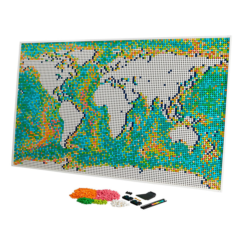 LEGO World Map LEGO Art