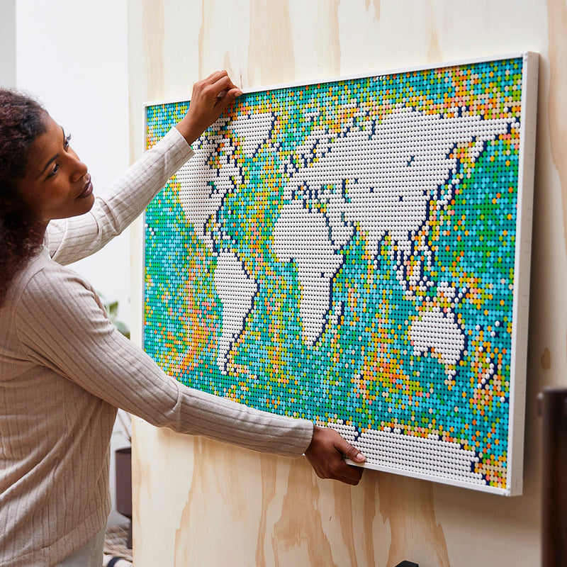 LEGO World Map LEGO Art