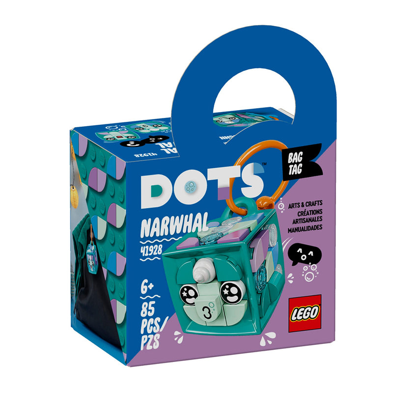 LEGO Bag Tag Narwhal DOTS