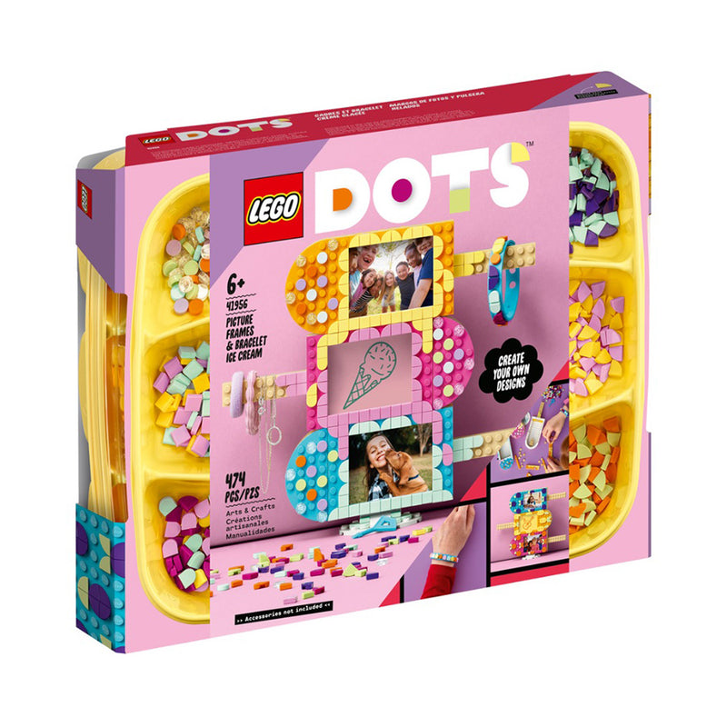 LEGO Ice Cream Picture Frames & Bracelet DOTS