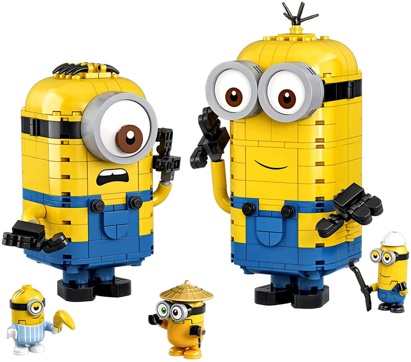 LEGO Brick-built Minions and their Lair Minions