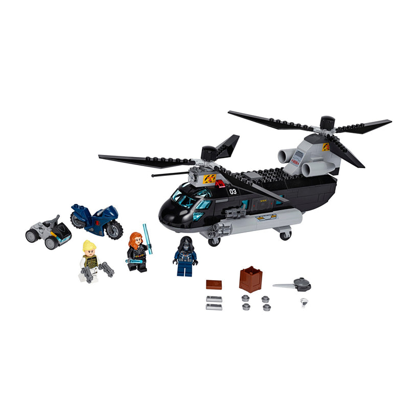 LEGO Black Widow's Helicopter Chase Super Heroes