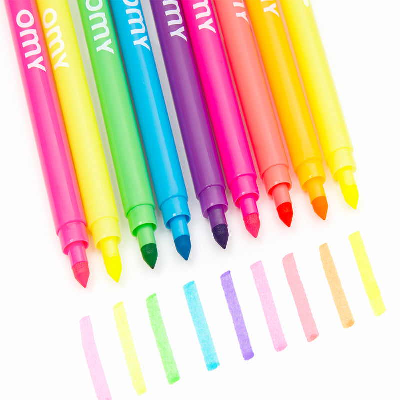 OMY 9 Neon Felt Pens