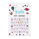 Snails Nail Sticker - Flamingo
