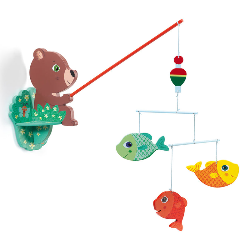 DJECO Fisherbear Wooden Mobile