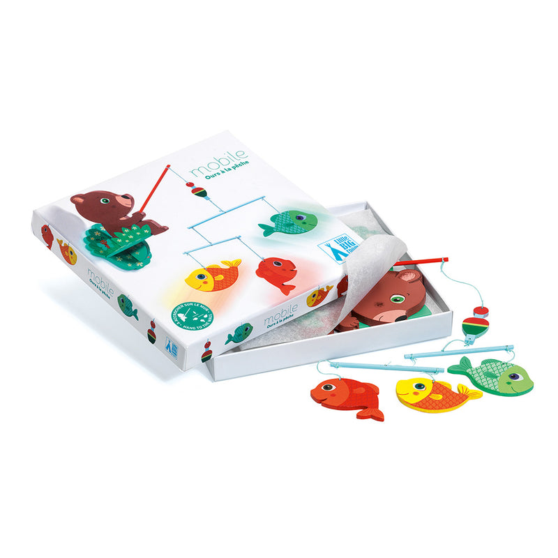 DJECO Fisherbear Wooden Mobile