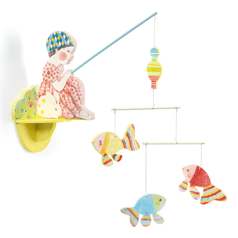 DJECO Fishergirl Wooden Mobile
