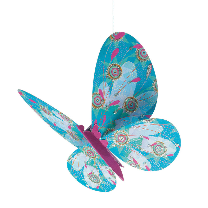 DJECO Glitter Butterflies Paper Mobile