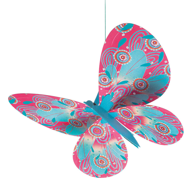 DJECO Glitter Butterflies Paper Mobile