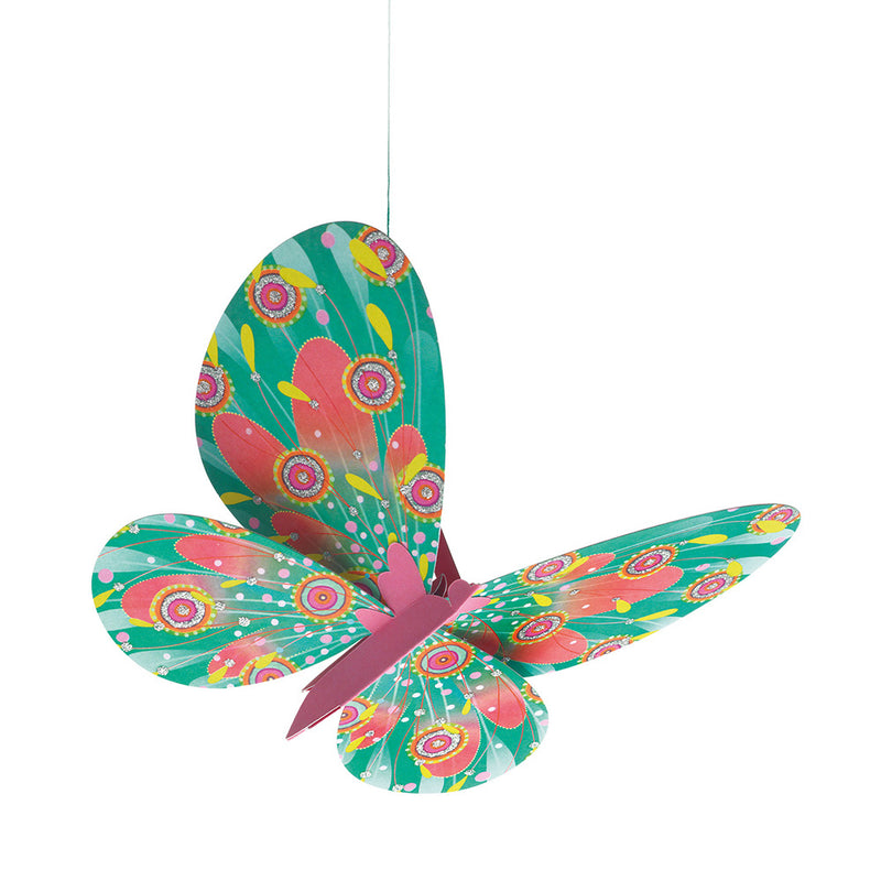 DJECO Glitter Butterflies Paper Mobile