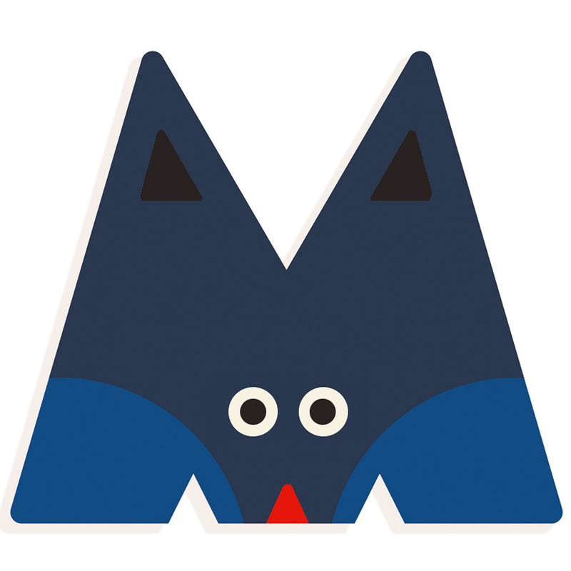 DJECO M - Graphic Animal Letter