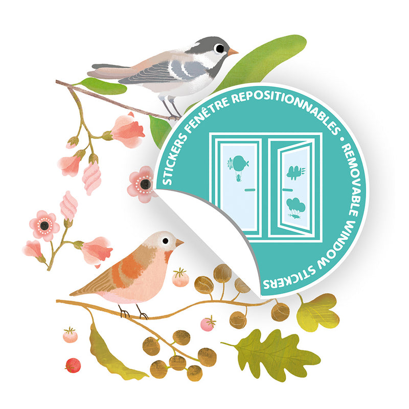 DJECO Romantic Birds Window Sticker