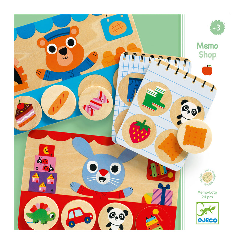 DJECO Memo Shop  - Educational Wooden Games