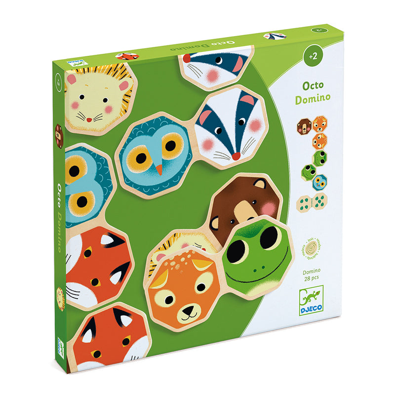 DJECO Octo Domino  - Educational Wooden Games