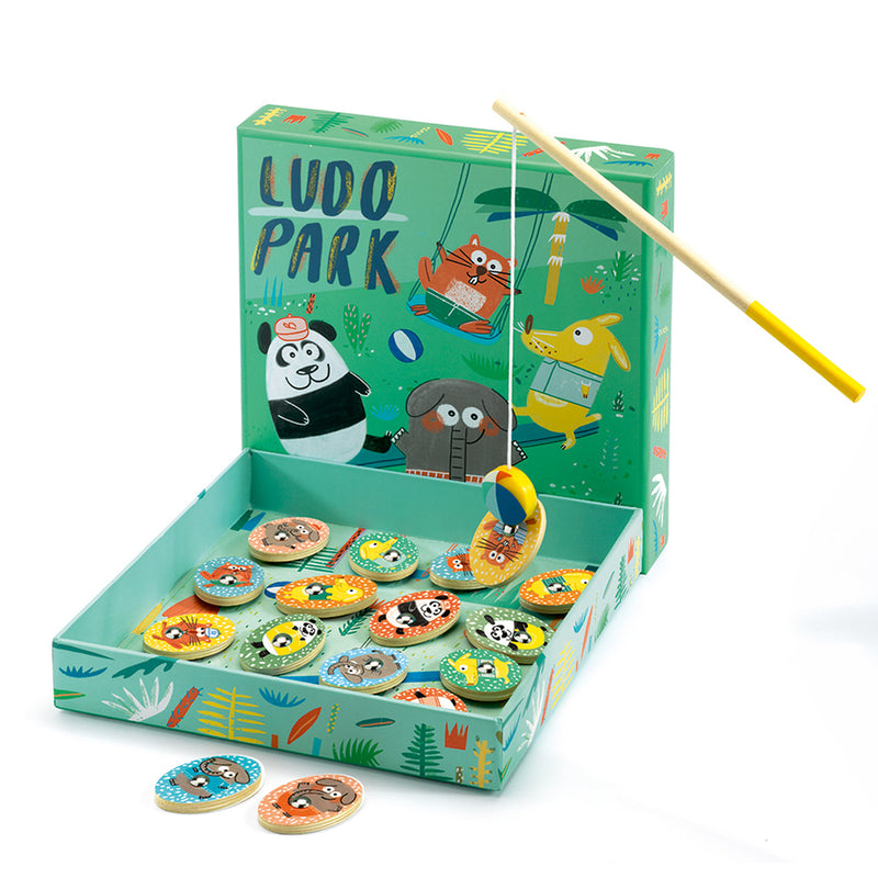 DJECO LudoPark: 4 games - Educational Wooden Games