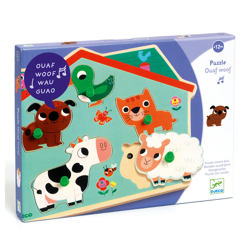 DJECO Ouaf woof - Wooden Puzzles