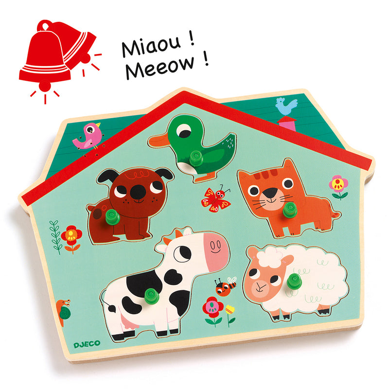 DJECO Ouaf woof - Wooden Puzzles