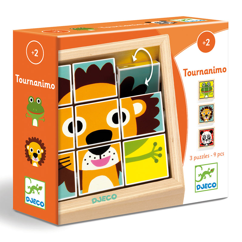 DJECO Tournanimo - Wooden Puzzles