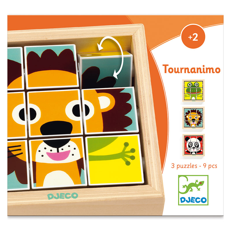 DJECO Tournanimo - Wooden Puzzles