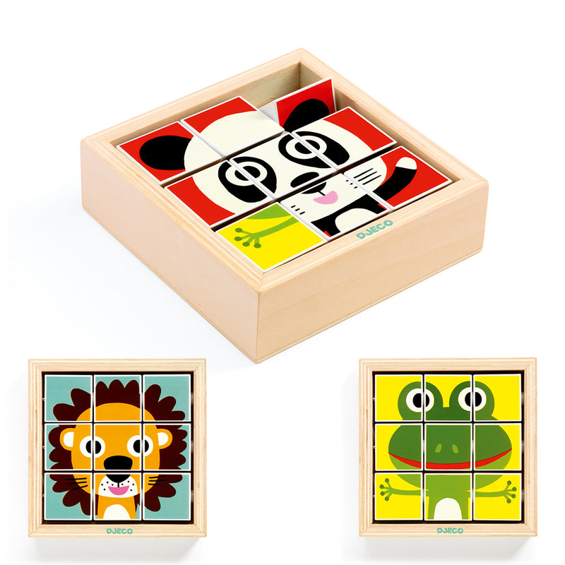 DJECO Tournanimo - Wooden Puzzles