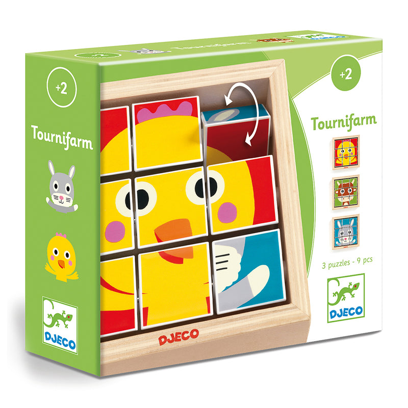 DJECO Tournifarm - Wooden Puzzles