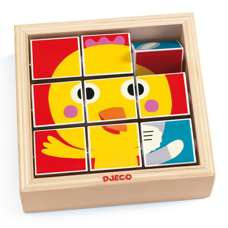 DJECO Tournifarm - Wooden Puzzles