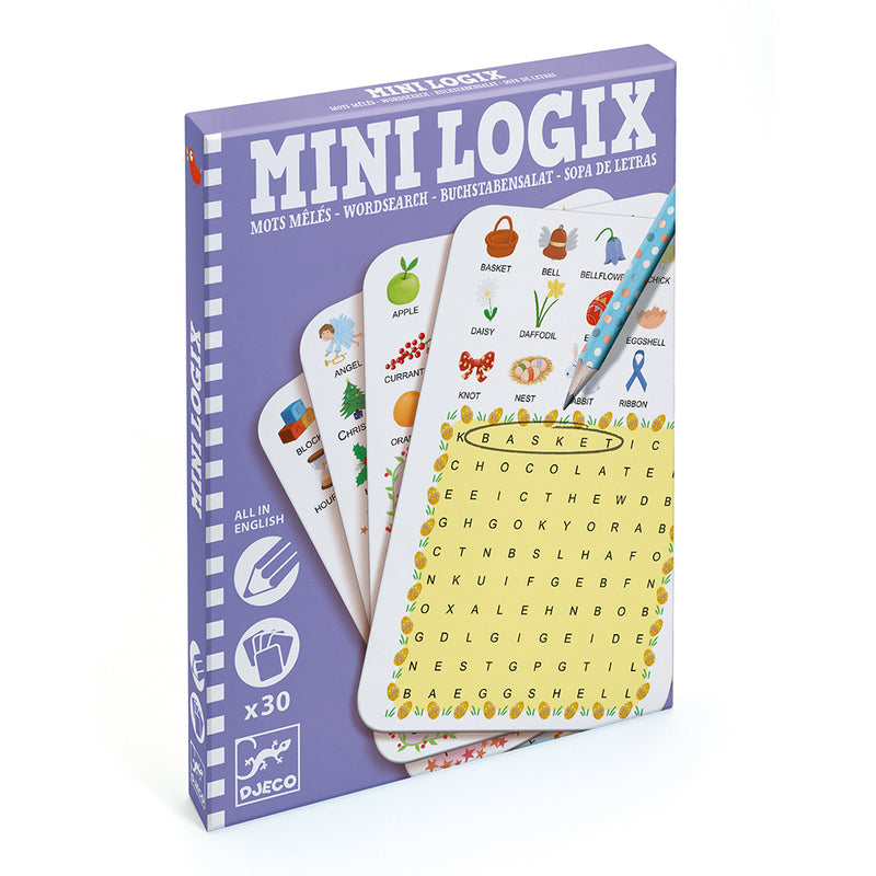 DJECO Mini Logix Wordsearch English Mini Game