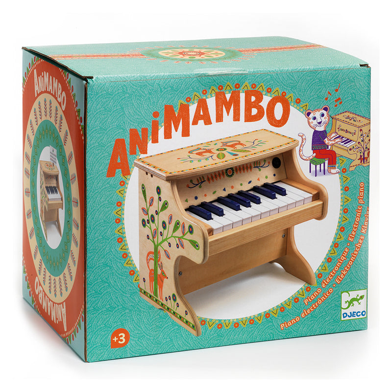 DJECO Electronic Piano 18 keys Animambo - Music Instrument