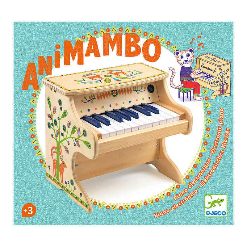 DJECO Electronic Piano 18 keys Animambo - Music Instrument