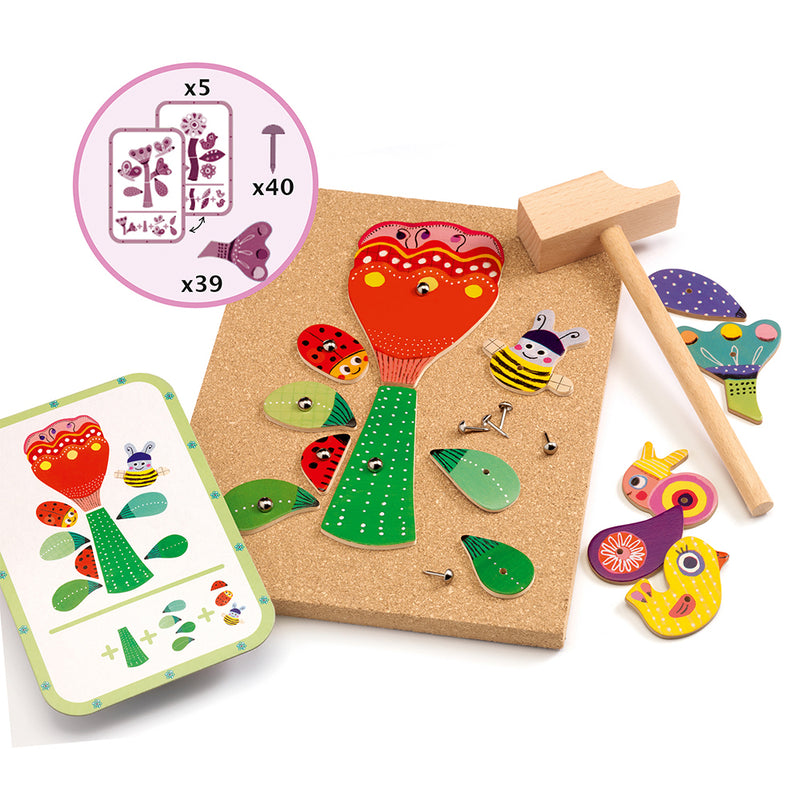 DJECO Tap Tap Garden - Educational Wooden Games