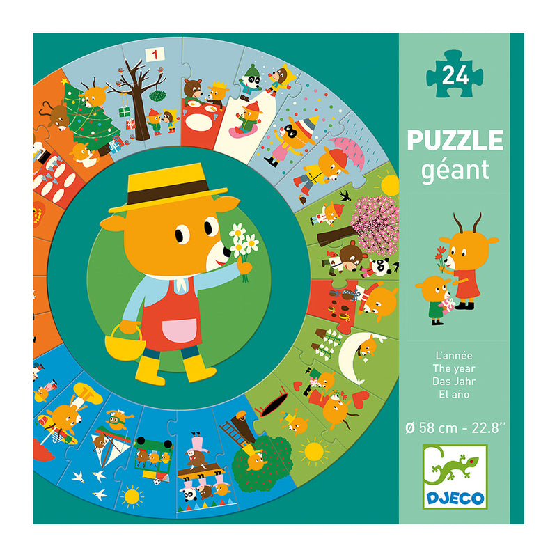 DJECO The Year 24 pcs Puzzles