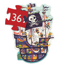 DJECO The Pirate Ship 36 pcs Puzzles