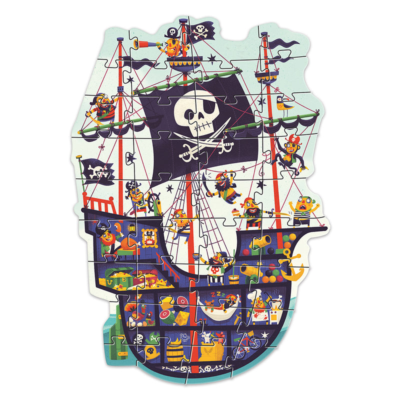 DJECO The Pirate Ship 36 pcs Puzzles