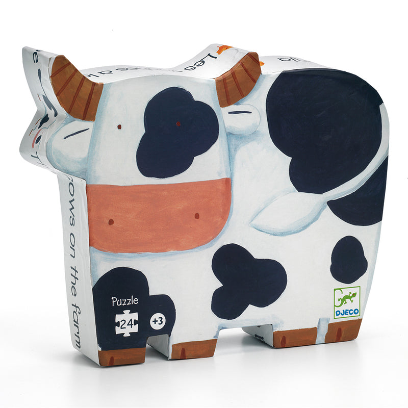 DJECO The cows on the farm - 24 pcs Puzzles