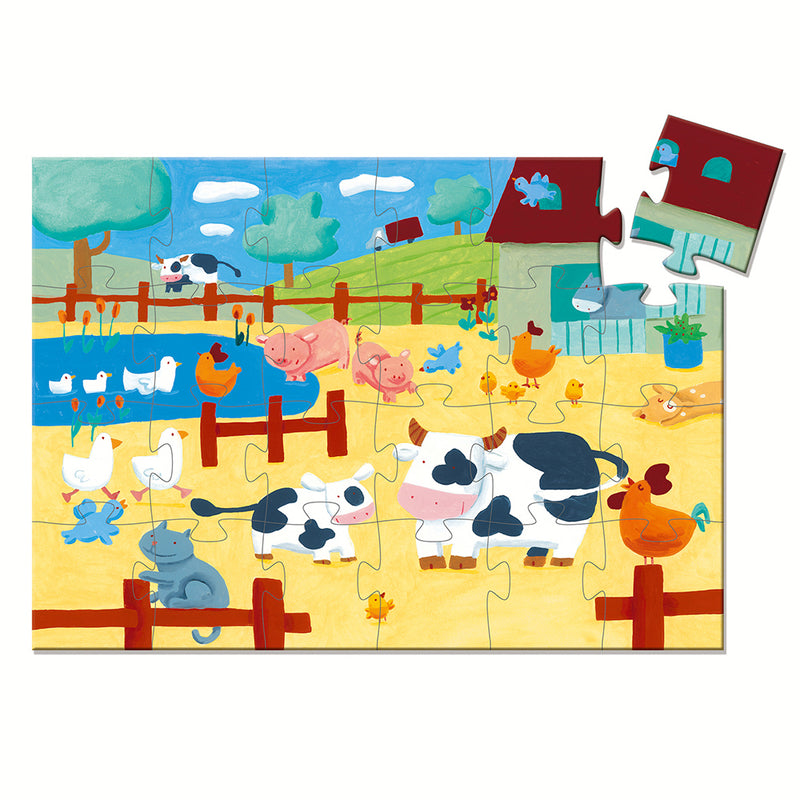 DJECO The cows on the farm - 24 pcs Puzzles