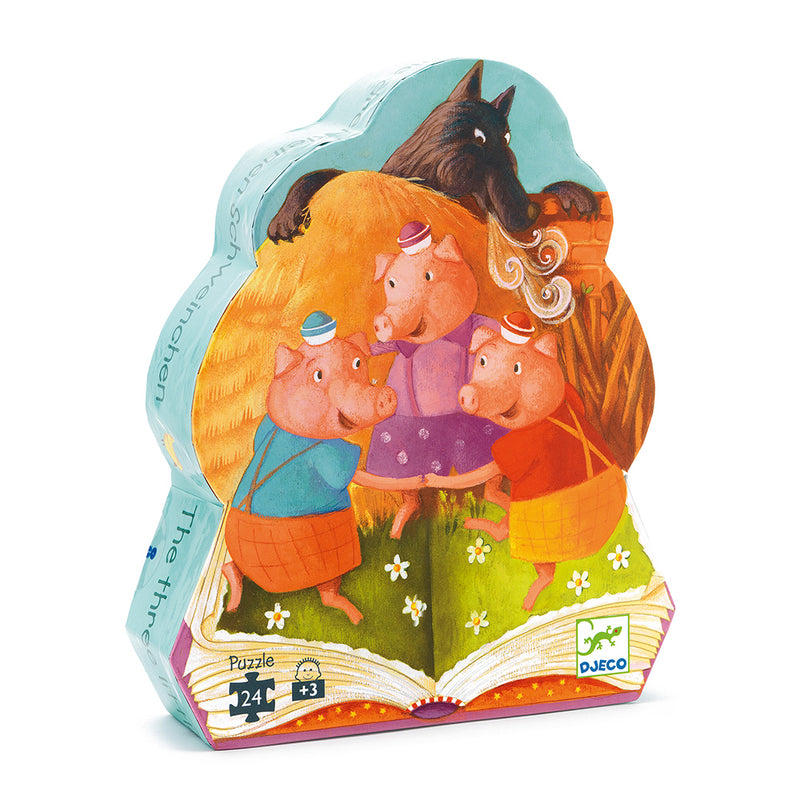 DJECO The 3 little pigs - 24 pcs Puzzles