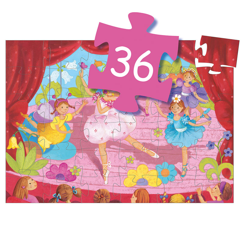 DJECO The Ballerina with the Flower 36 pcs Puzzles