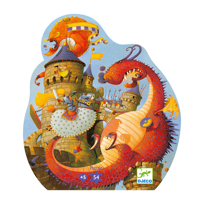 DJECO Vaillant and the dragon - 54 pcs Puzzles