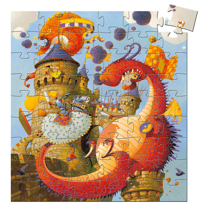 DJECO Vaillant and the dragon - 54 pcs Puzzles