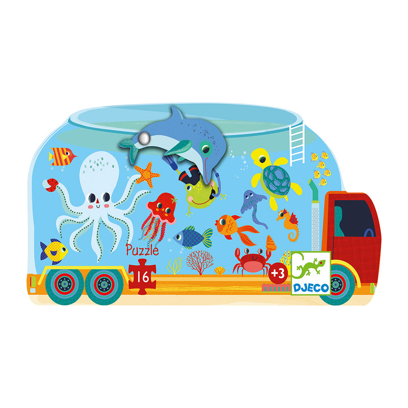 DJECO The Aquarium - 16 pcs Puzzles