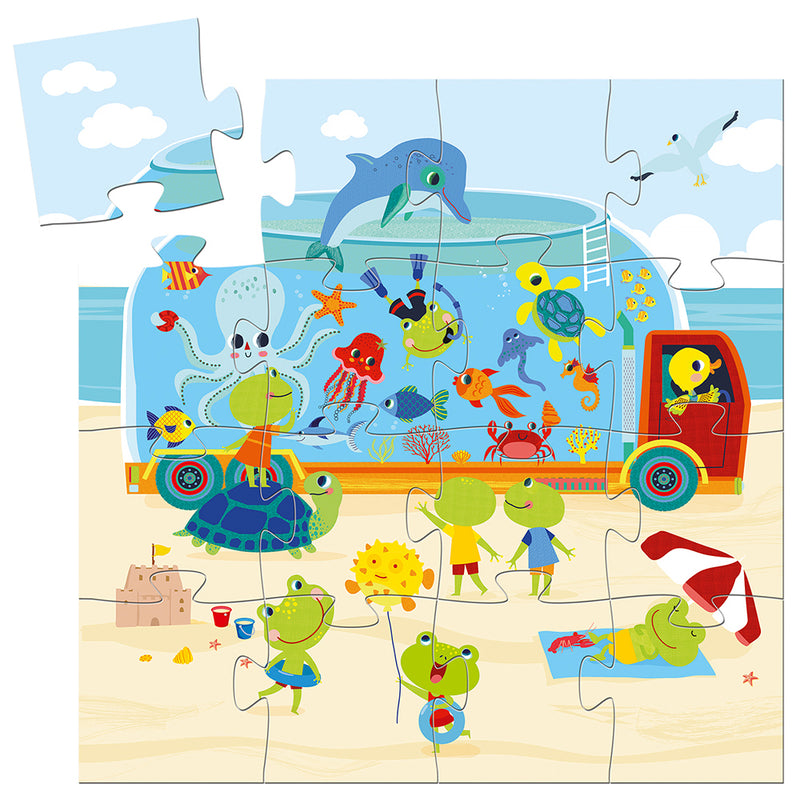 DJECO The Aquarium - 16 pcs Puzzles