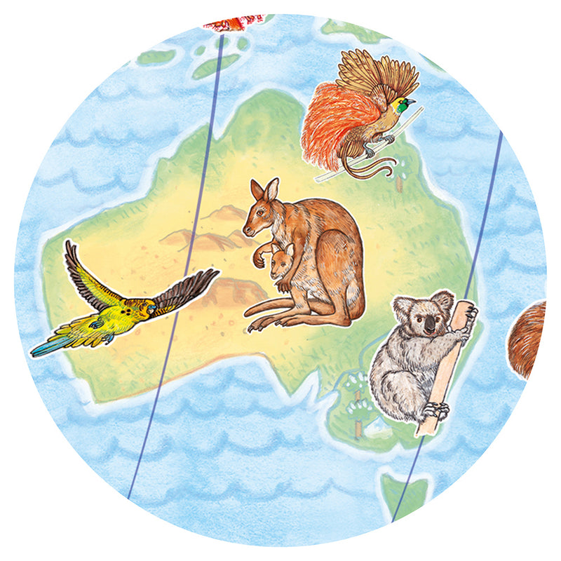 DJECO World's animals + booklet - 100 pcs Puzzles