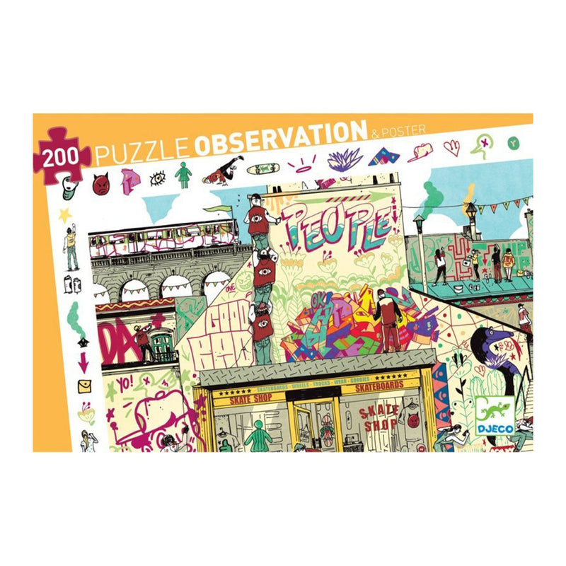 DJECO Streetart - 200 pcs Puzzles