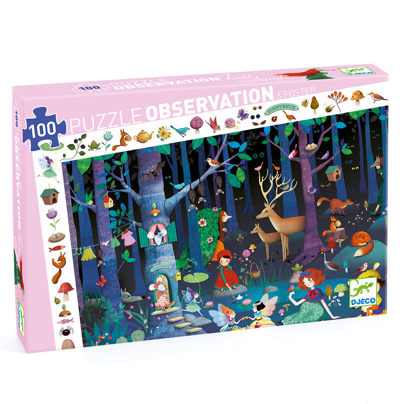 DJECO Enchanted Forest - 100 pcs Puzzles
