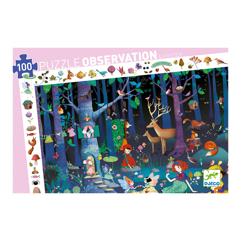 DJECO Enchanted Forest - 100 pcs Puzzles