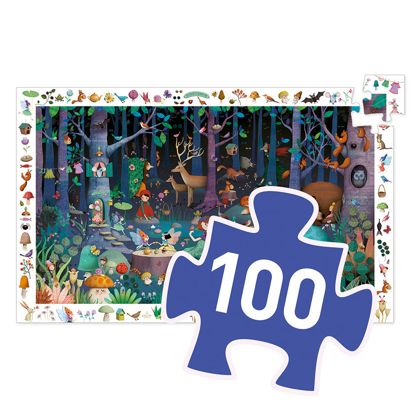 DJECO Enchanted Forest - 100 pcs Puzzles