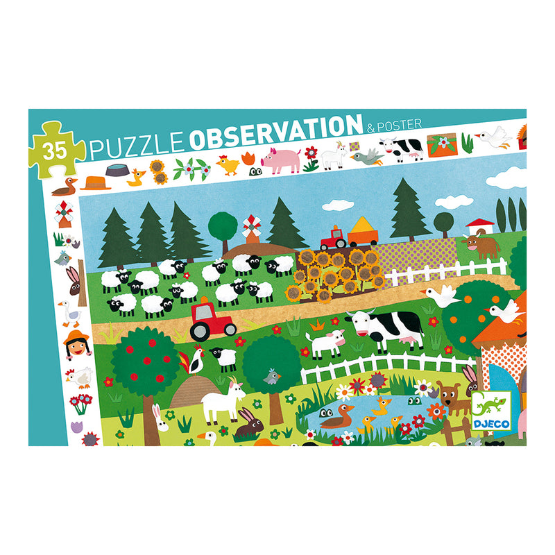 DJECO The Farm - 35 pcs Puzzles