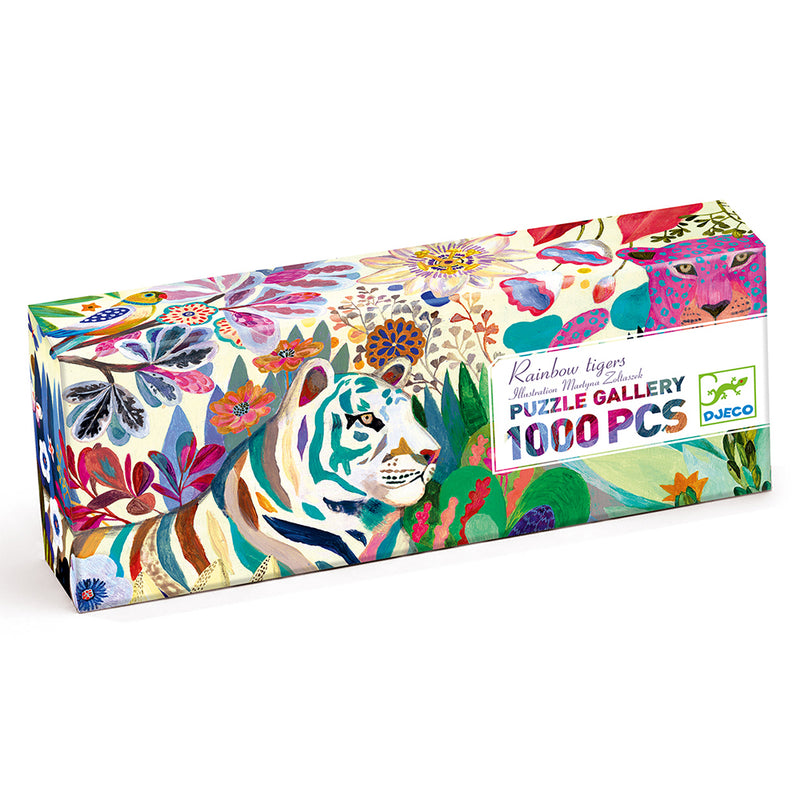 DJECO Rainbow Tigers - 1000 pcs Puzzles