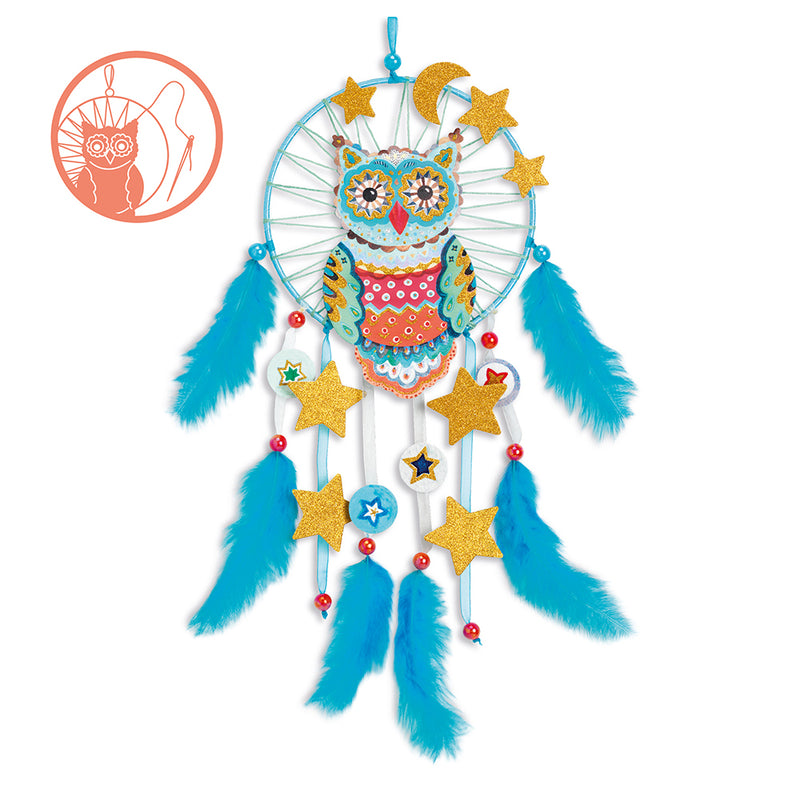 DJECO Golden Owl Dreamcatcher DIY artwork