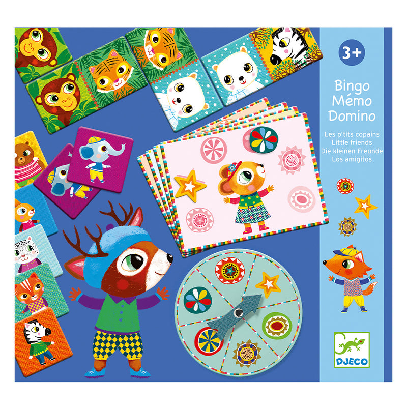 DJECO Bingo Memo Domino - Little Friends - Educational Games